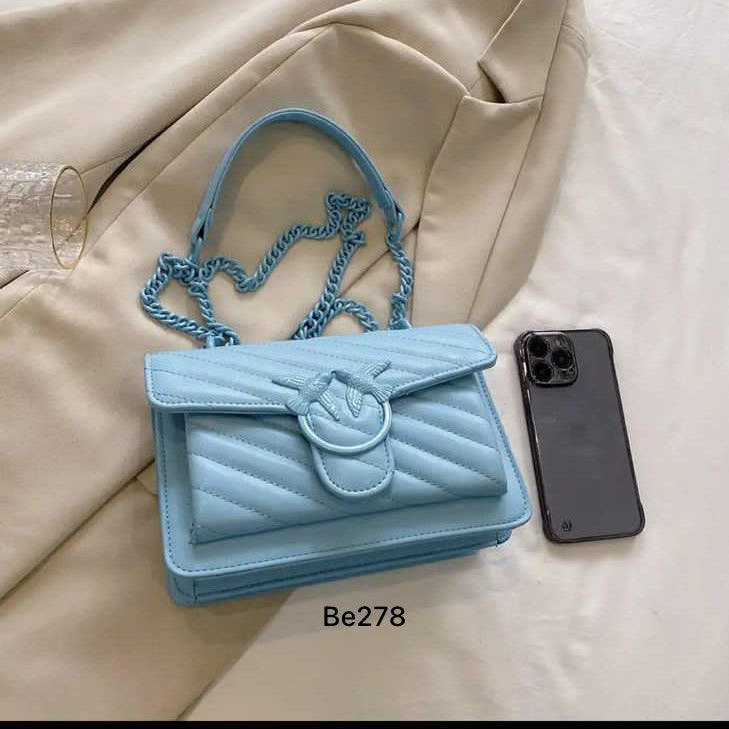 Bolso azul aplique 22cm* 15cm W1152 C-B